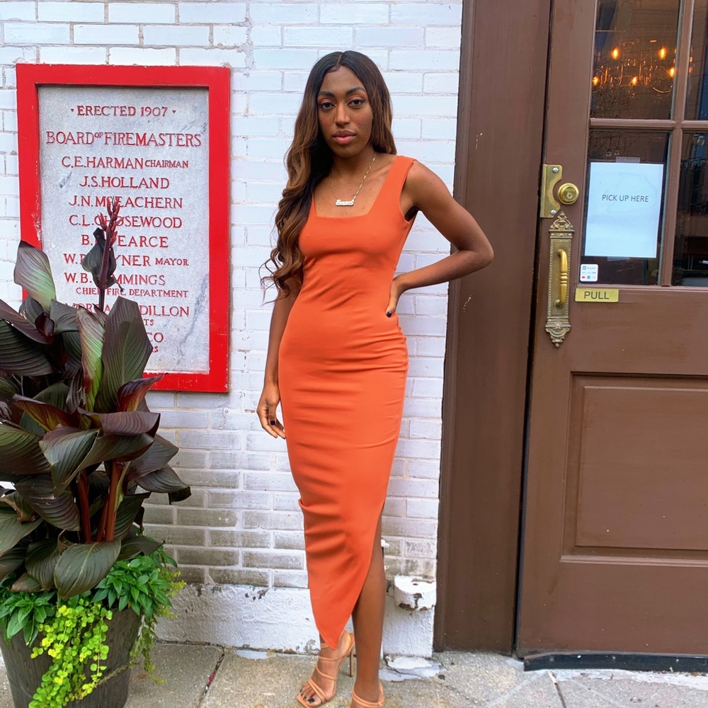 Burnt order dress